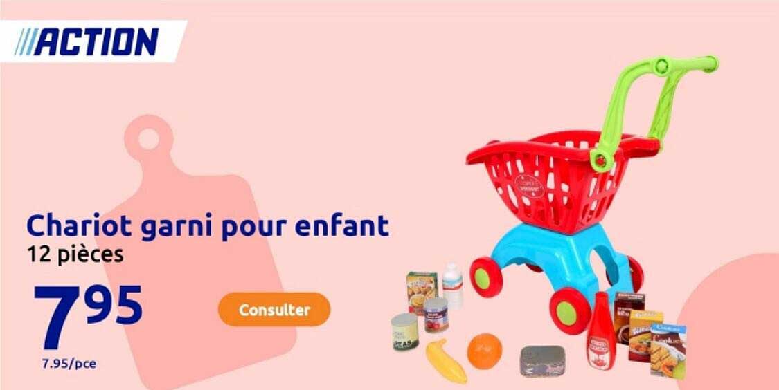 Chariot garni pour enfant