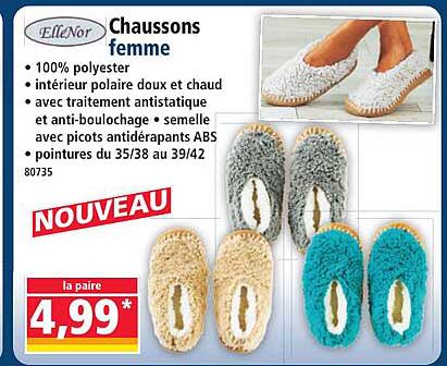 Chaussons femme