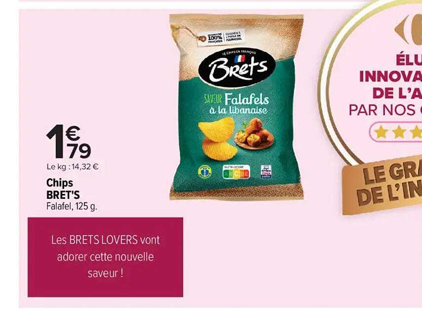 Chips BRET'S Falafel, 125 g