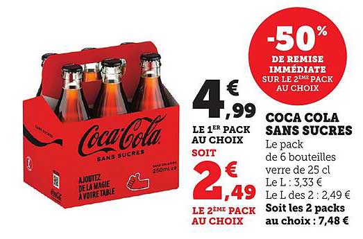 COCA COLA SANS SUCRES