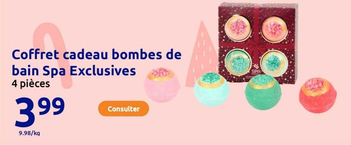 Coffret cadeau bombes de bain Spa Exclusives