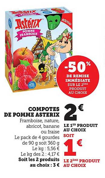 COMPOTES DE POMME ASTERIX