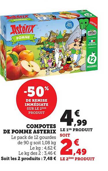 COMPOTES DE POMME ASTERIX