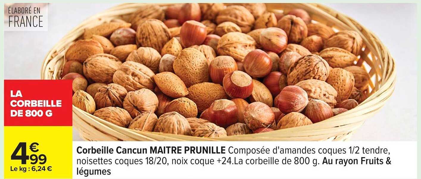 Corbeille Cancun MAITRE PRUNILLE