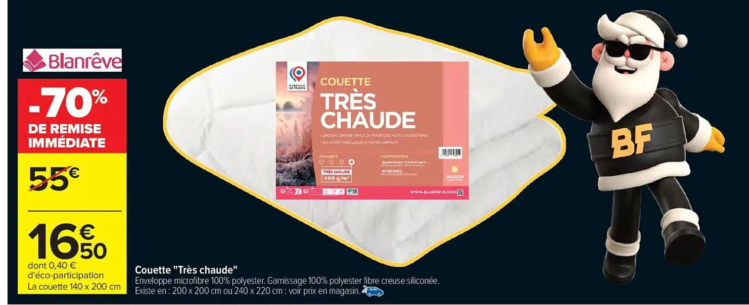 Couette "Très chaude"