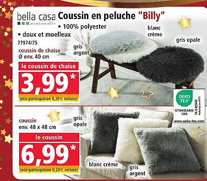 Coussin en peluche "Billy"