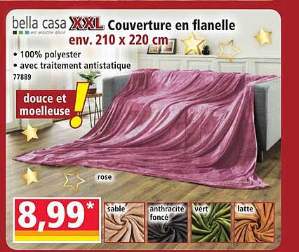 Couverture en flanelle XXL
