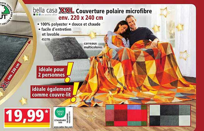 Couverture polaire microfibre XXL