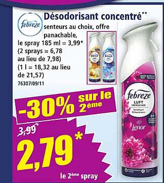 Désodorisant concentré