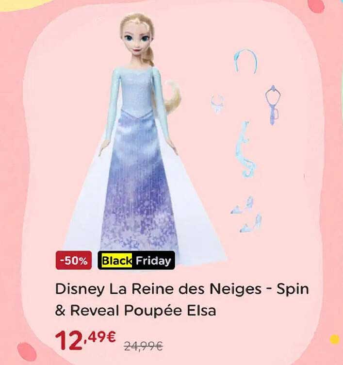 Disney La Reine des Neiges - Spin & Reveal Poupée Elsa