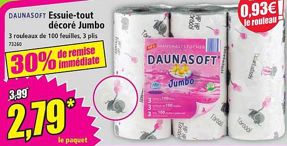 Essuie-tout décoré Jumbo