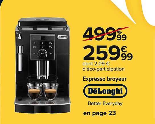 Expresso broyeur DeLonghi