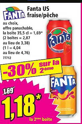 Fanta US fraise/pêche