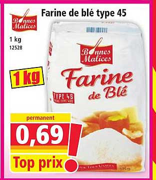 Farine de blé type 45