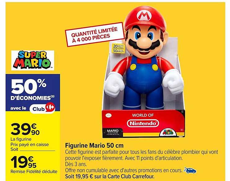 Figurine Mario 50 cm