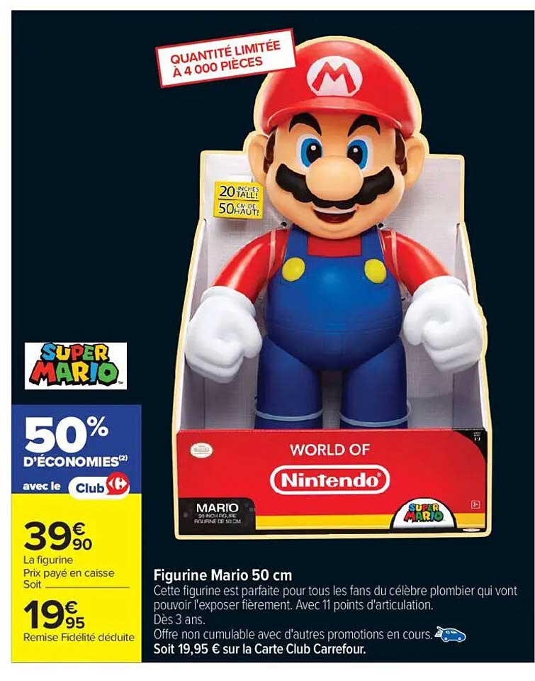 Figurine Mario 50 cm