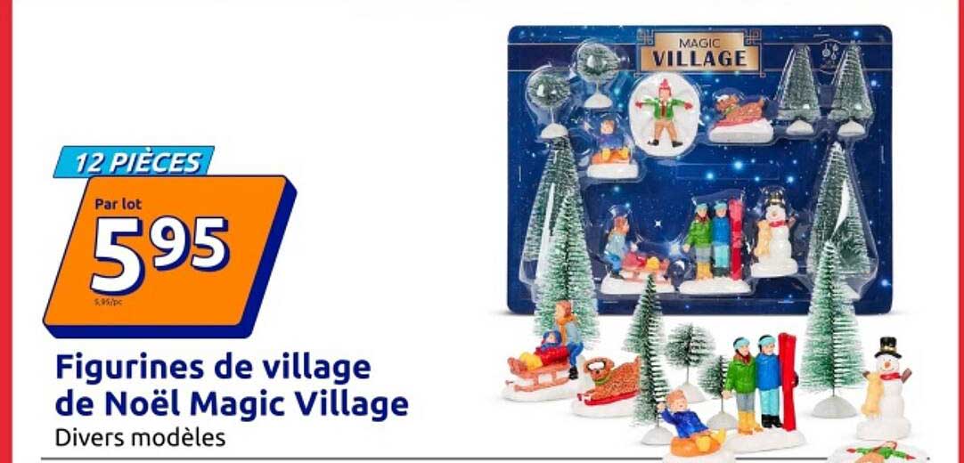 Figurines de village de Noël Magic Village