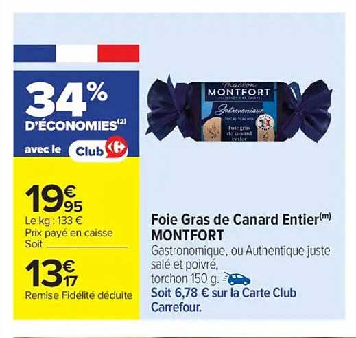 Foie Gras de Canard Entier(m) MONTFORT