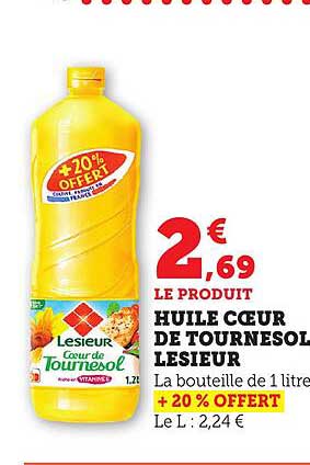 HUILE CŒUR DE TOURNESOL LESIEUR