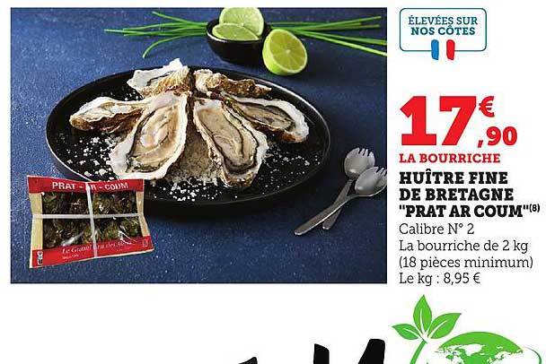 HUITRE FINE DE BRETAGNE "PRAT AR COUM"