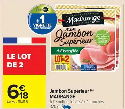 Jambon Supérieur ® MADRANGE