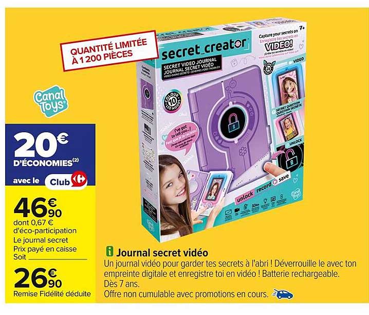 Journal secret vidéo