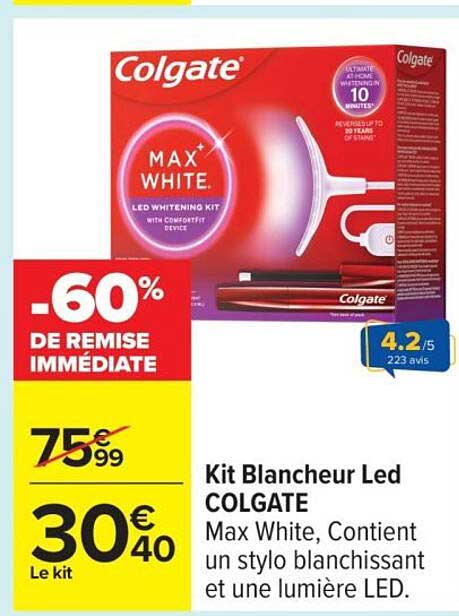 Kit Blancheur Led COLGATE