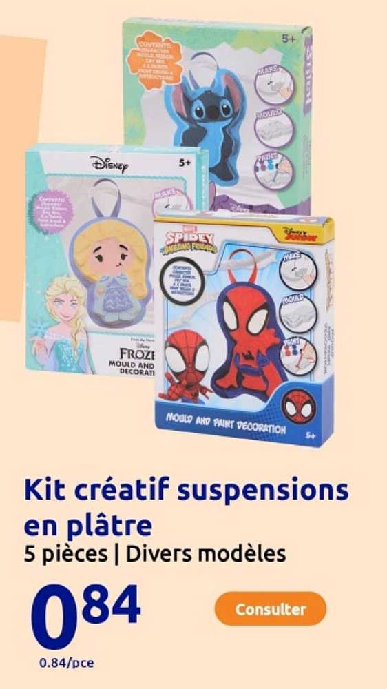 Kit créatif suspensions en plâtre