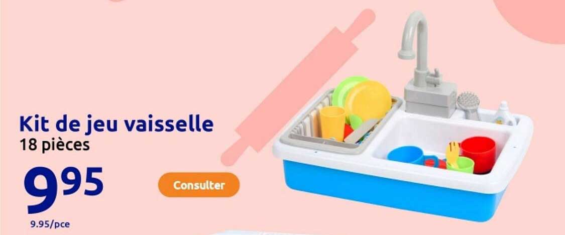 Kit de jeu vaisselle 18 pièces