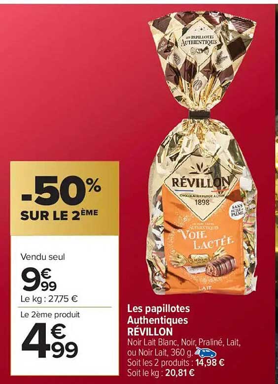 Les papillotes Authentiques RÉVILLON