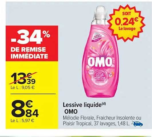 Lessive liquide(d) OMO