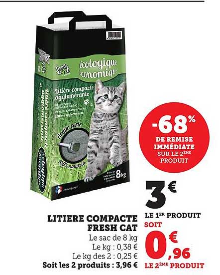 Litière compacte Fresh Cat