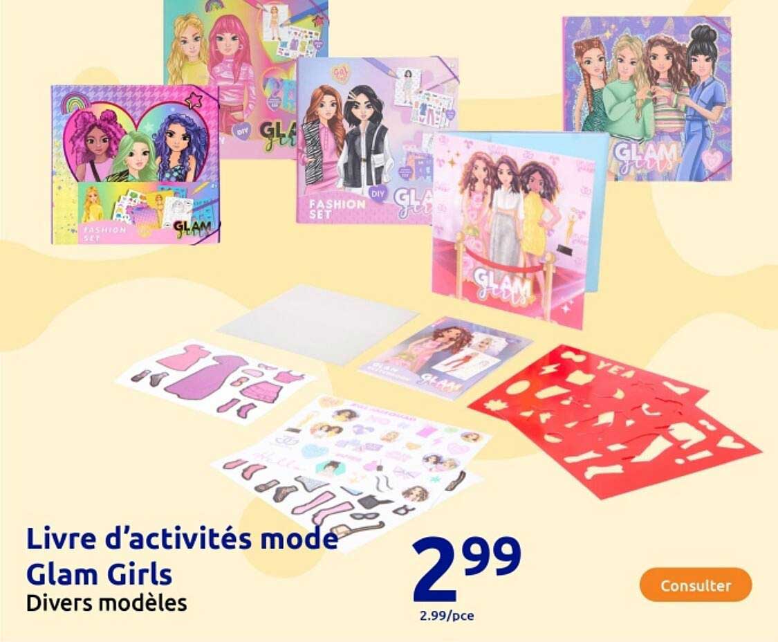 Livre d’activités mode Glam Girls