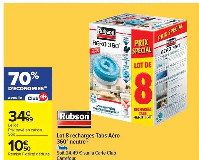 Lot 8 recharges Tabs Aéro 360° neutre