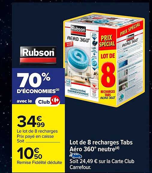 Lot de 8 recharges Tabs Aéro 360° neutre