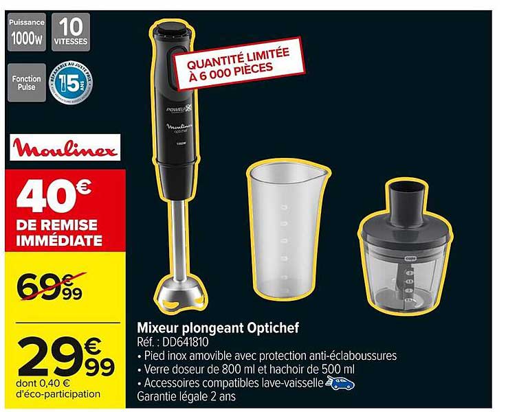 Mixeur plongeant Optichef