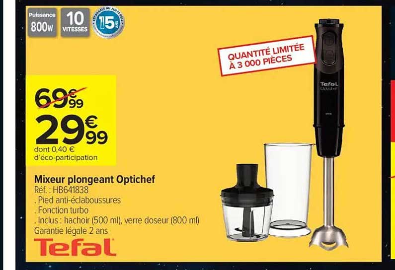 Mixeur plongeant Optichef