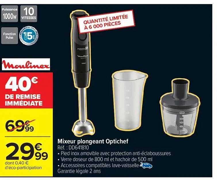 Mixeur plongeant Optichef