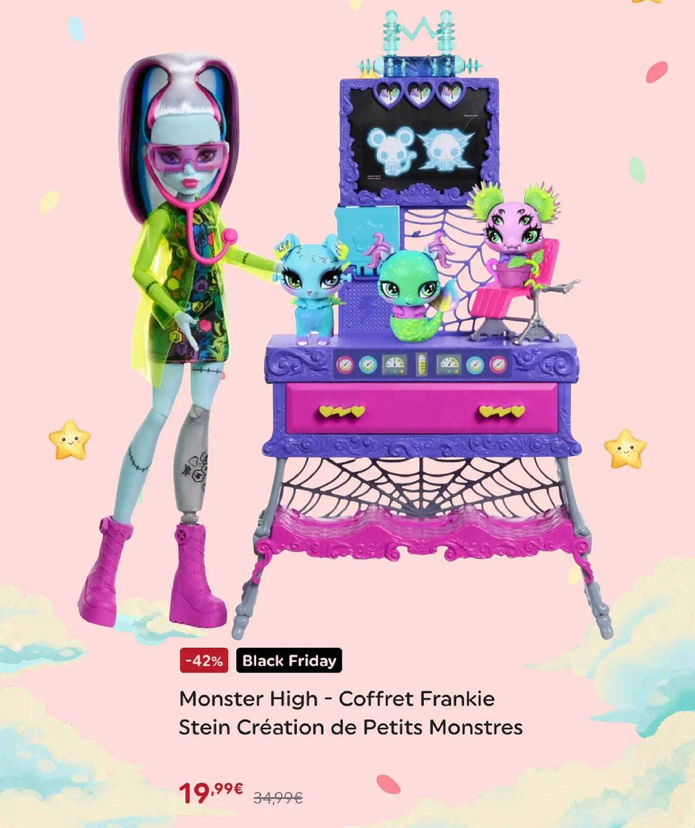 Monster High - Coffret Frankie Stein Création de Petits Monstres