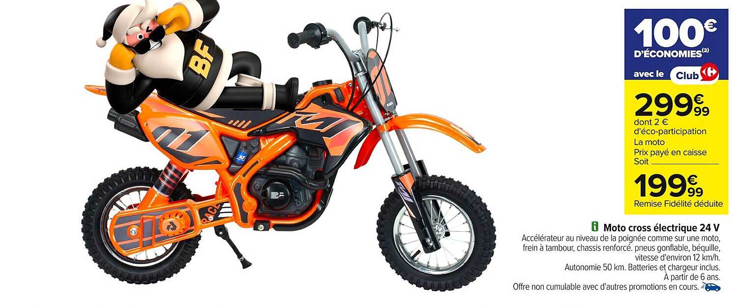 Moto cross électrique 24 V