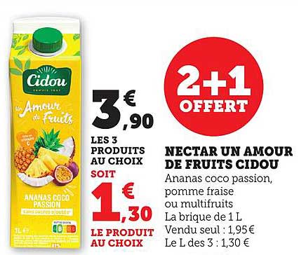 NECTAR UN AMOUR DE FRUITS CIDOU