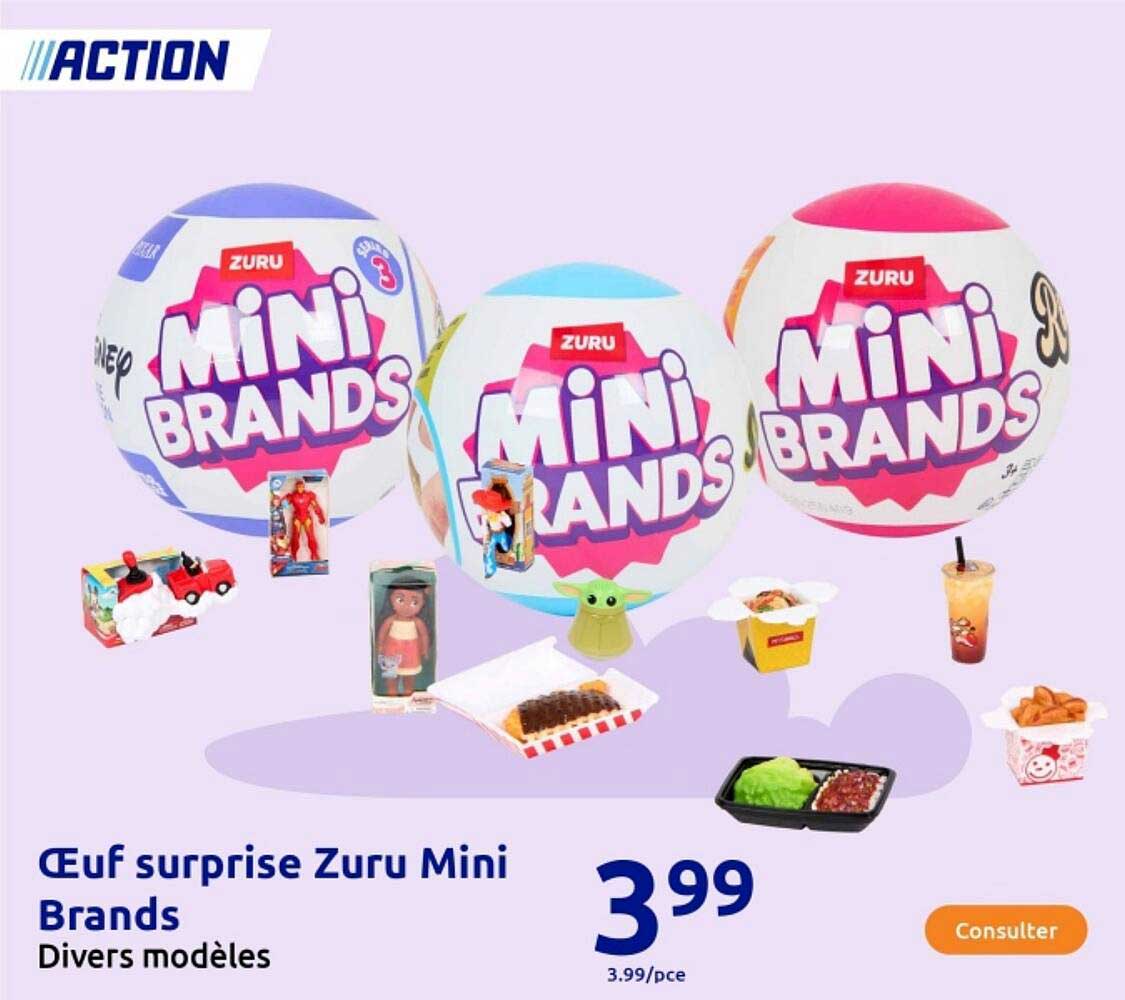 Œuf surprise Zuru Mini Brands