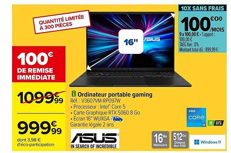 Ordinateur portable gaming