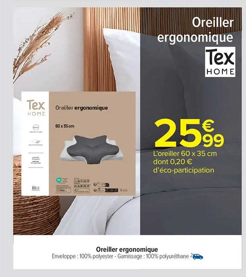 Oreiller ergonomique