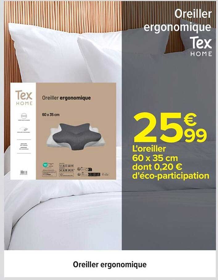 Oreiller ergonomique