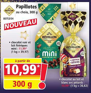 Papillotes au choix, 300 g