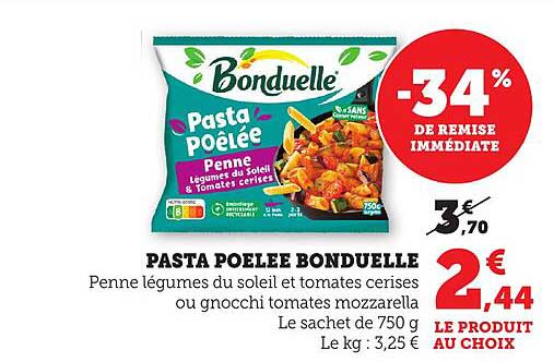 PASTA POÊLÉE BONDUELLE