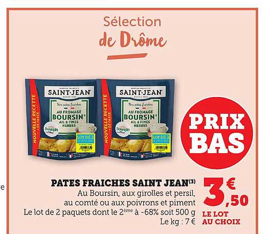 PATES FRAICHES SAINT JEAN