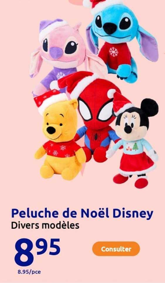 Peluche de Noël Disney Divers modèles
