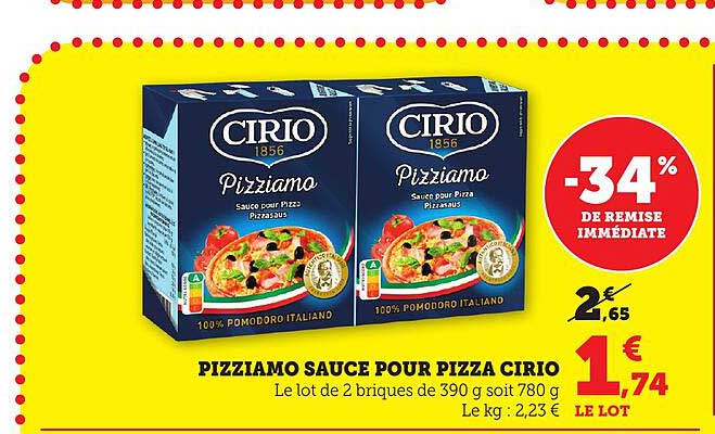 PIZZIANO SAUCE POUR PIZZA CIRIO